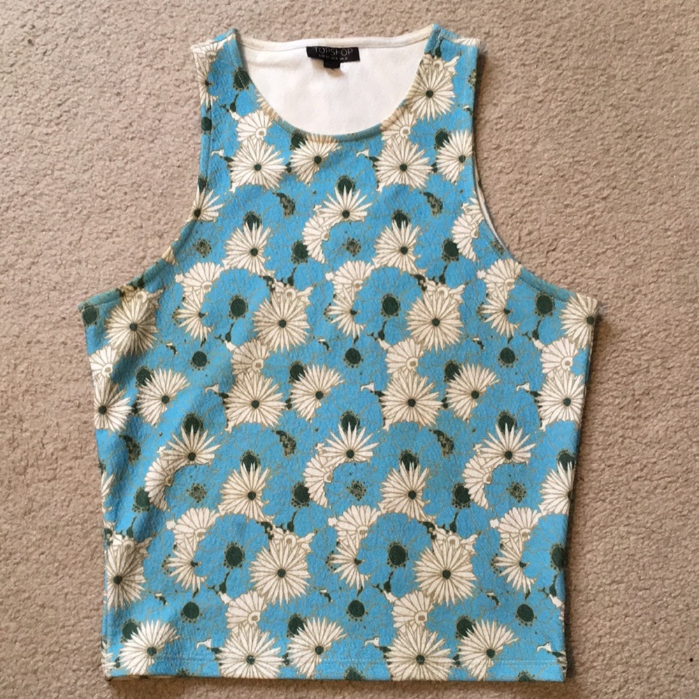 Topshop floral tank
